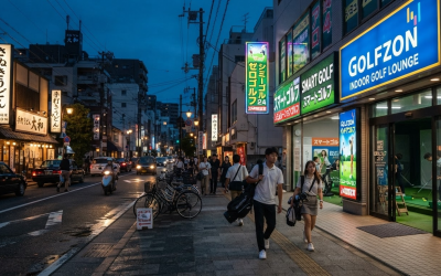 街中に増えるインドアゴルフ店