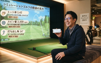 シミュレーションゴルフの数値の見方