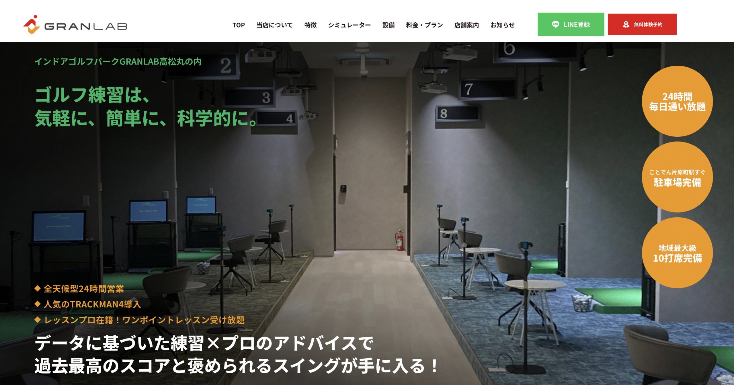 GRANLAB 高松丸の内 の店内シミュレーター